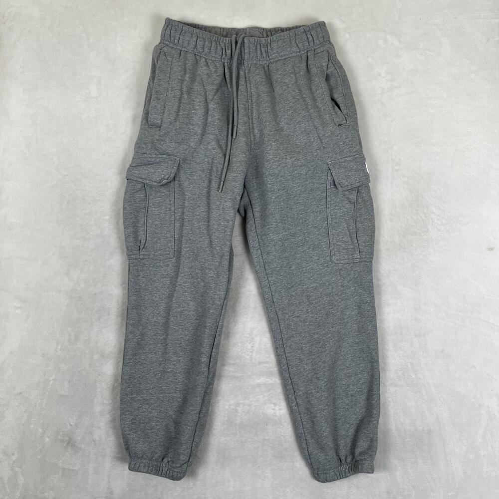 Pro Club Sweatpants Mens Medium Gray Heavyweight Fleece Cargo Joggers Pockets